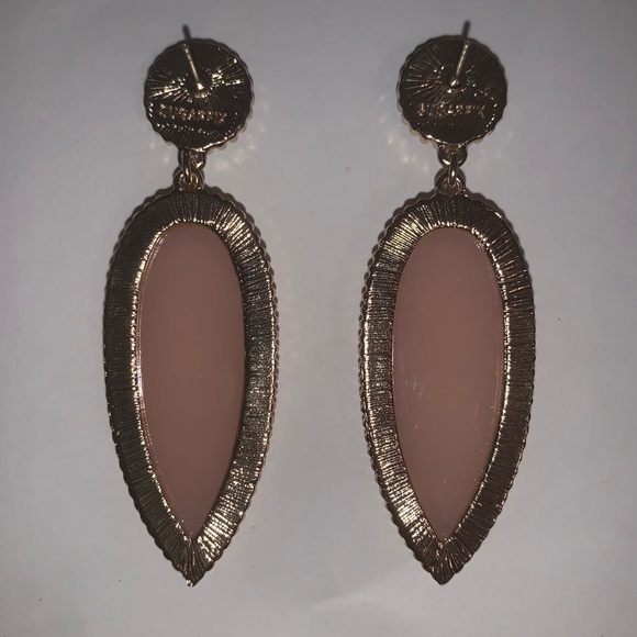 pink dangly earrings - Picture 2 of 3